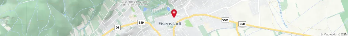 Kartendarstellung des Standorts für Marien-Apotheke in 7000 Eisenstadt